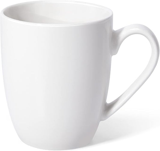 16 oz Large Coffee Mug with Handle Tea Cup Novelty Coffee Cup for Men Women Office Work, White